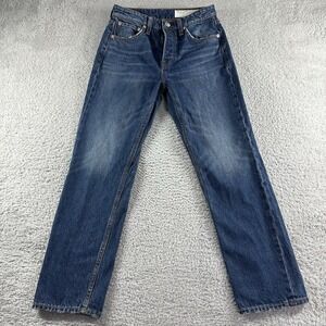 Rag & Bone Jeans Fit to Slim Womens 25x25 Blue Faded Whiskering Charlock‎ Cotton